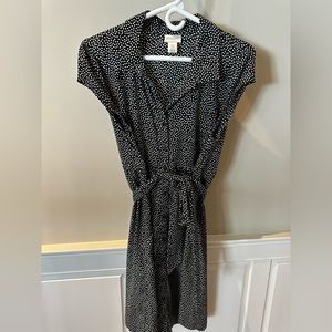 Motherhood maternity black and white dress size Large